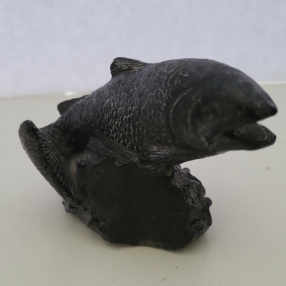 We Wolf Salmon Sculpture
